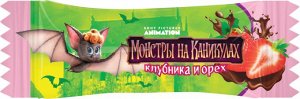 Tasty Kingdom Конфеты Tasty «Монстры на каникулах 4» с орехами и клубникой в молочной шоколадной глазури