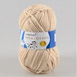 Пряжа Milk Cotton &quot;Молочка&quot; цвет бежевый