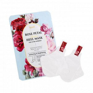 Koelf Маска для пяток с экстрактом розы Rose Petal Satin Heel Mask