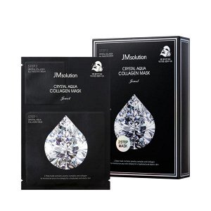 JM SOLUTION CRYSTAL AQUA COLLAGEN MASK (27ml+1.5ml) Двухступенчатая маска с драгоценным комплексом (27мл+1,5мл)