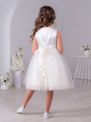 Восхитительное нарядное платье для маленьких принцесс, цвет ванильный