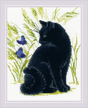 Набор для вышивания крестом Черный кот
