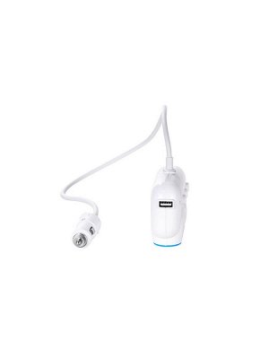 Автомобильное зарядное устройство разветвитель прикуривателя HOCO C1 one-pull-three 2*USB+3*прикуриватель, 3.1A, ,белый