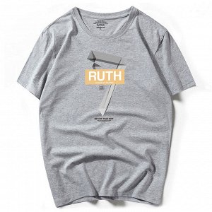 Футболка мужская, надпись "Ruth", цвет серый
