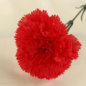 Цветы искусственные "Гвоздика красная" 46 см d-8 см