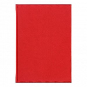 Ежедневник недатированный А4, 160 листов «Вивелла», обложка искусственная кожа, красный