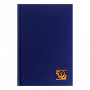 Ежедневник недатированный А5, 128 листов, бумвинил, синий