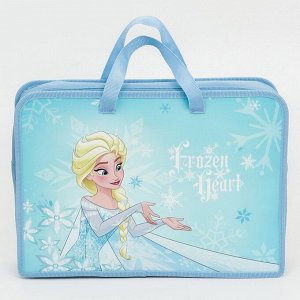 Папка с ручками пластик А4 80мм 330*240 мм ПТ 14-4 Frozen, Холодное сердце