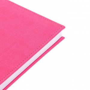 Ежедневник недатированный А5, 160 листов «Вивелла», обложка искусственная кожа, тёмно-розовый
