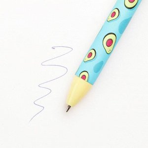 Автоматическая пластиковая ручка софт тач «Ручку Н-надо?», 0,7 мм цена за 1 шт