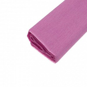 Бумага крепированная 50 х 200 см, в рулоне, 30 г/м2, розовая