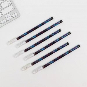 Ручка гелевая пластиковая Girl Gang, синяя паста, 0,5 мм, цена за 1 шт