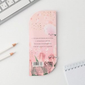 Ручка шариковая, синяя паста,1.0 мм, пластиковый корпус в открытке «С 8 марта»