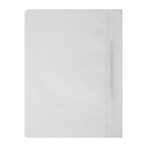 Папка-скоросшиватель Calligrata, А4, 120 мкм, белая, прозрачный верх