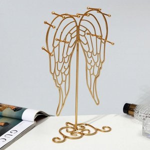 Подставка для украшений "Крылья ангела" 15*9,5*30, цвет золото