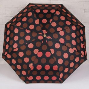 Зонт полуавтоматический «Цветы», 3 сложения, 8 спиц, R = 49 см, цвет МИКС