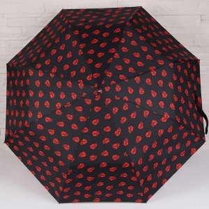 Зонт полуавтоматический «Цветы», 3 сложения, 8 спиц, R = 49 см, цвет МИКС