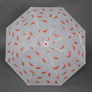Зонт - трость полуавтоматический «Фрукт», 8 спиц, R = 47 см, цвет МИКС