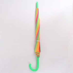 Зонт - трость полуавтоматический «Сочная радуга», 8 спиц, R = 46 см, цвет МИКС
