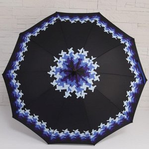 Зонт - трость полуавтоматический «Мозайка», 10 спиц, R = 49 см, цвет МИКС