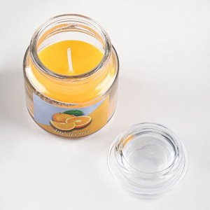 Свеча в стекле ароматическая 6х8,5см, аромат: апельсин