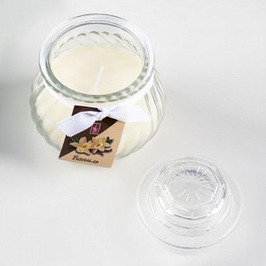 Свеча ароматическая "Горшочек" 9х7,5см, ваниль