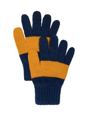 Перчатки Перчатки для мальчика меланж с ярко-оранжевой вставкой. Зимние перчатки из акрила согреют даже в самую холодную погоду. Детские перчатки с длинной резинкой плотно прилегают к ручке ребенка, п