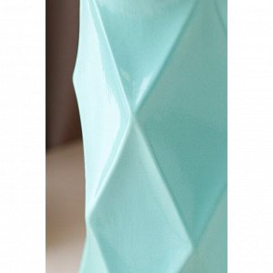 Ваза керамическая "Велес", настольная, голубая, 29 см