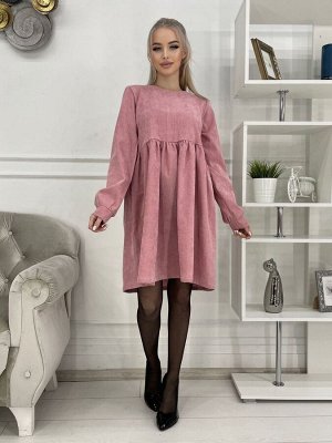 Платье 7007 "Однотонное №4" Розовое