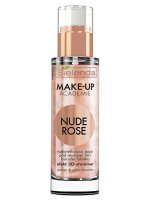 BIELENDA MAKE-UP ACADEMIE NUDE ROSE сияющая основа под макияж 3в1 30г (*12)