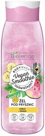 BIELENDA VEGAN SMOOTHIE гель для душа арбуз + банан, 400ml (*8)