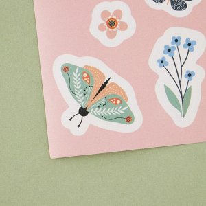 Наклейки бумажные «Бабочки», 14 x 21 см
