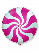 Фольга шар Карамель фуксия 18&quot;/45 см 1шт Испания