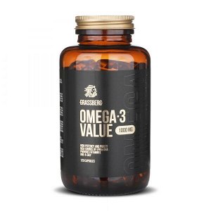 Жирные кислоты Омега-3 Omega-3 Value 1000 mg GRASSBERG 120 капс.