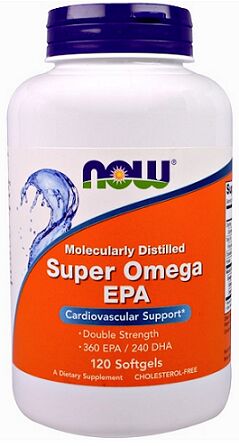 Омега супер Super Omega EPA 1200 mg NOW 120 капс.