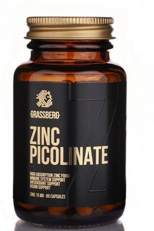 Цинк Zinc Picollinate GRASSBERG 60 капс.