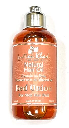 Масло для волос Красный лук Кхади Red Onion Hair Oil Indian Khadi 200 мл.