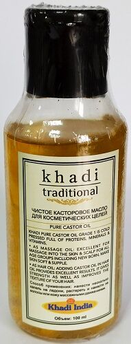 Масло касторовое Кхади Castor Oil Khadi Traditional 100 мл.