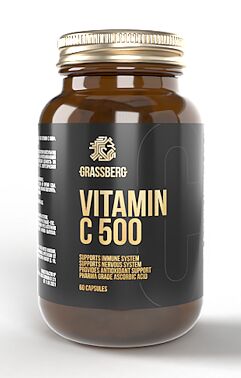 Витамин С Vitamin C 500 mg GRASSBERG 60 капс.