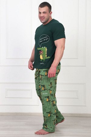 Пижама мужская "Крокодильчики"
