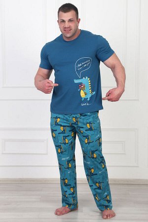 Пижама мужская "Крокодильчики"