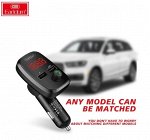 Автомобильное зарядное устройство модулятор Earldom M59 2*USB + FM-тансмиттер,Fast Charge 2.4A, черный, дисплей,Bluetooth,FM/USB/TF