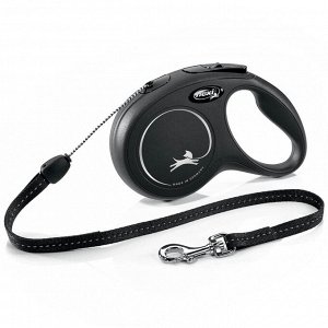 Flexi рулетка New Classic S (до 12 кг) 8 м трос черная