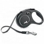 Flexi рулетка New Classic S (до 15 кг) 5 м лента черная