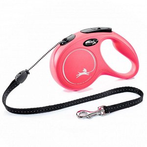Flexi рулетка New Classic М (до 20 кг) 5 м трос красная