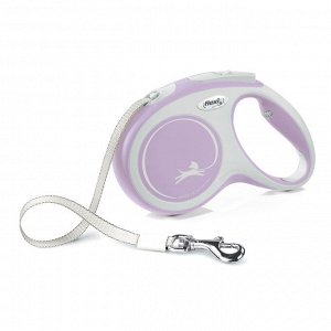 Flexi Рулетка д/соб Comfort M 5м до 25кг Сиреневая (лента)