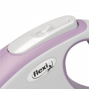 Flexi Рулетка д/соб Comfort M 5м до 25кг Сиреневая (лента)