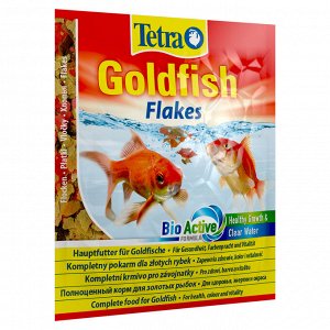 TetraGoldfish корм в хлопьях для всех видов золотых рыбок 12 г (sachet)