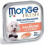 Monge Dog Fresh консервы для собак лосось 100г