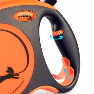 flexi рулетка Xtreme L (до 65 кг) 5 м лента оранжевая